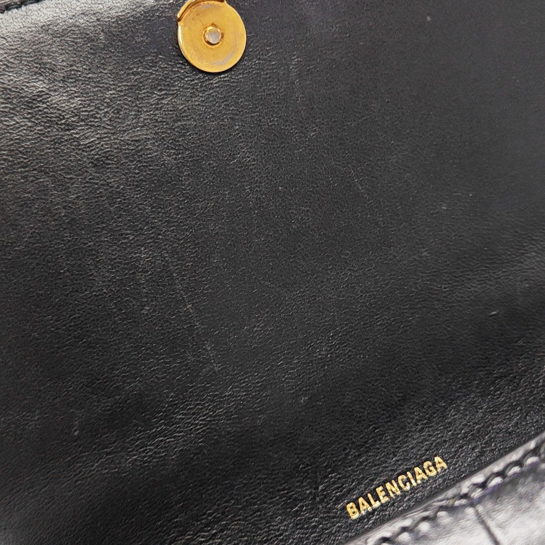 Hourglass S Calfskin Black