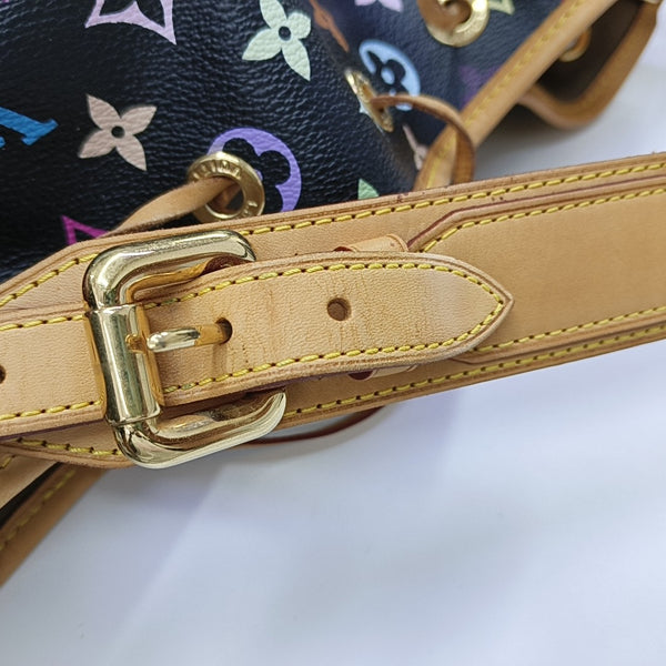 LV × TM NÉONOÉ MM Monogram Coated Canvas Black