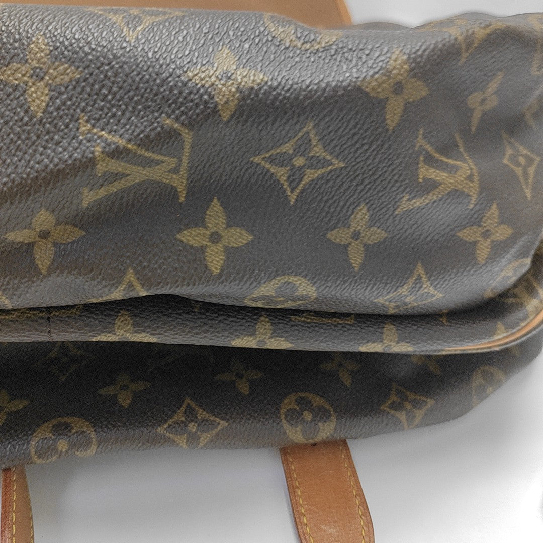 SAUMUR Monogram Coated Canvas Brown