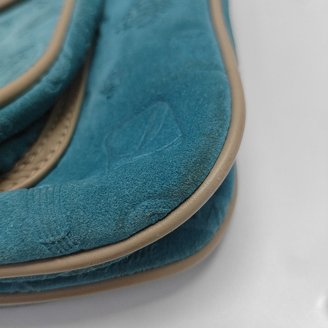 Suede Shoulder Bag Blue