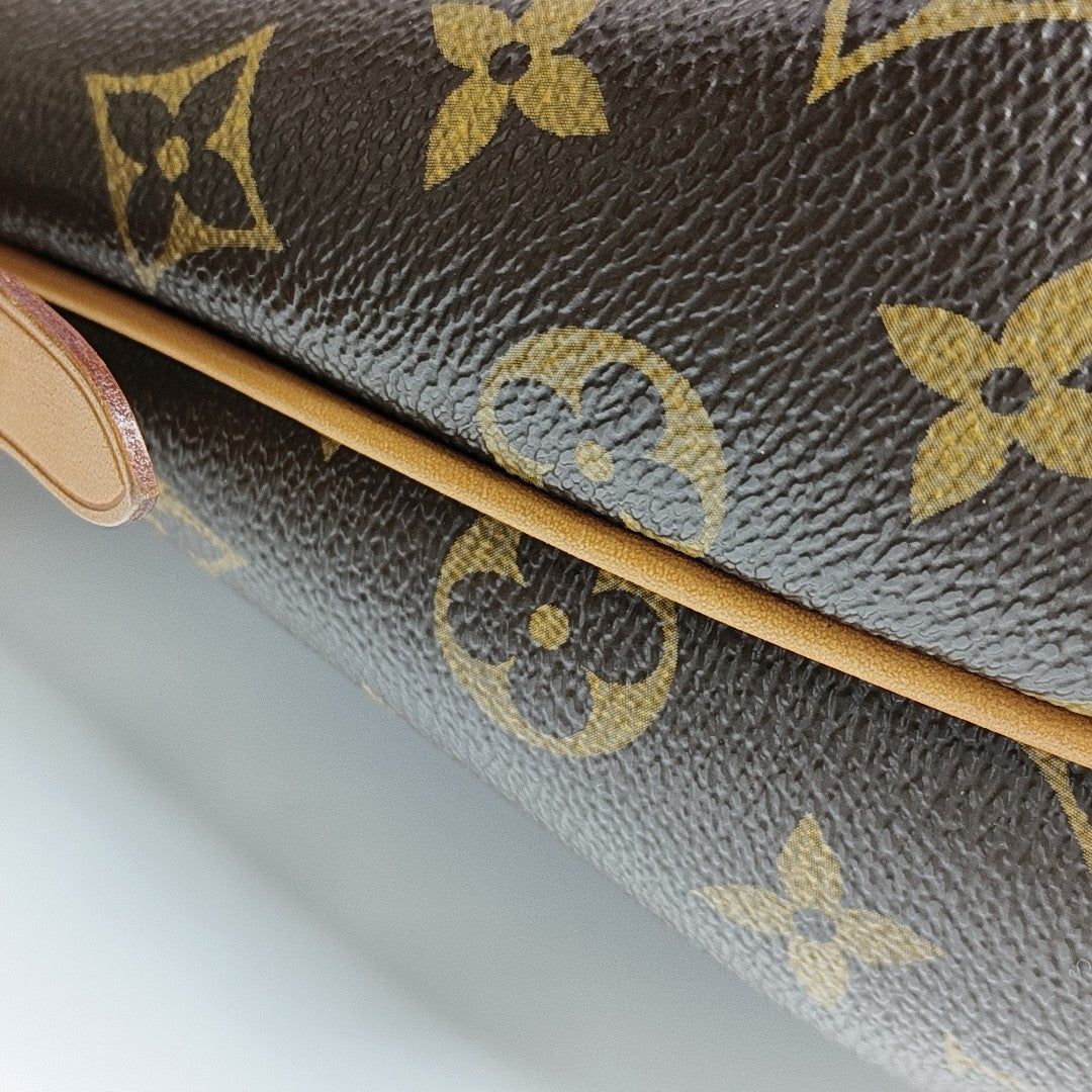 TURENNE MM Monogram Coated Canvas Brown