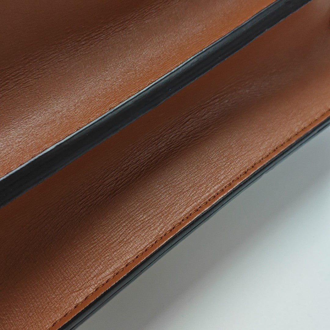 DAUPHINE MM Monogram Coated Canvas Brown