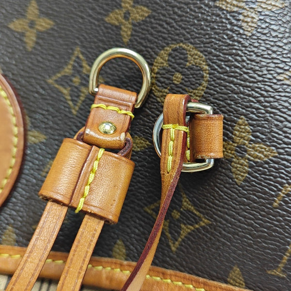 NEVERFULL MM Monogram Coated Canvas Brown