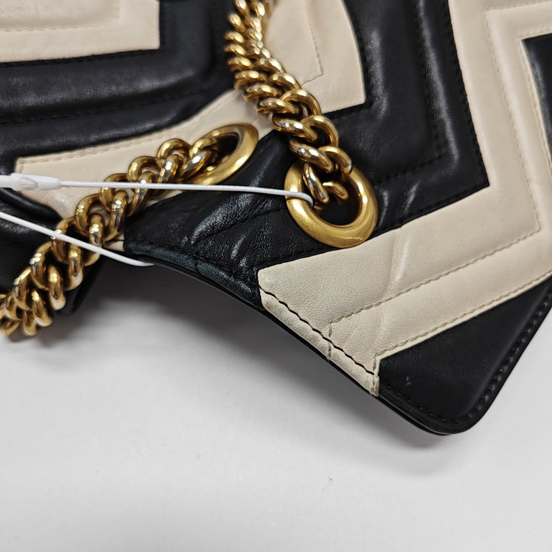 GG Marmont Medium Quilted Calfskin Multicolor