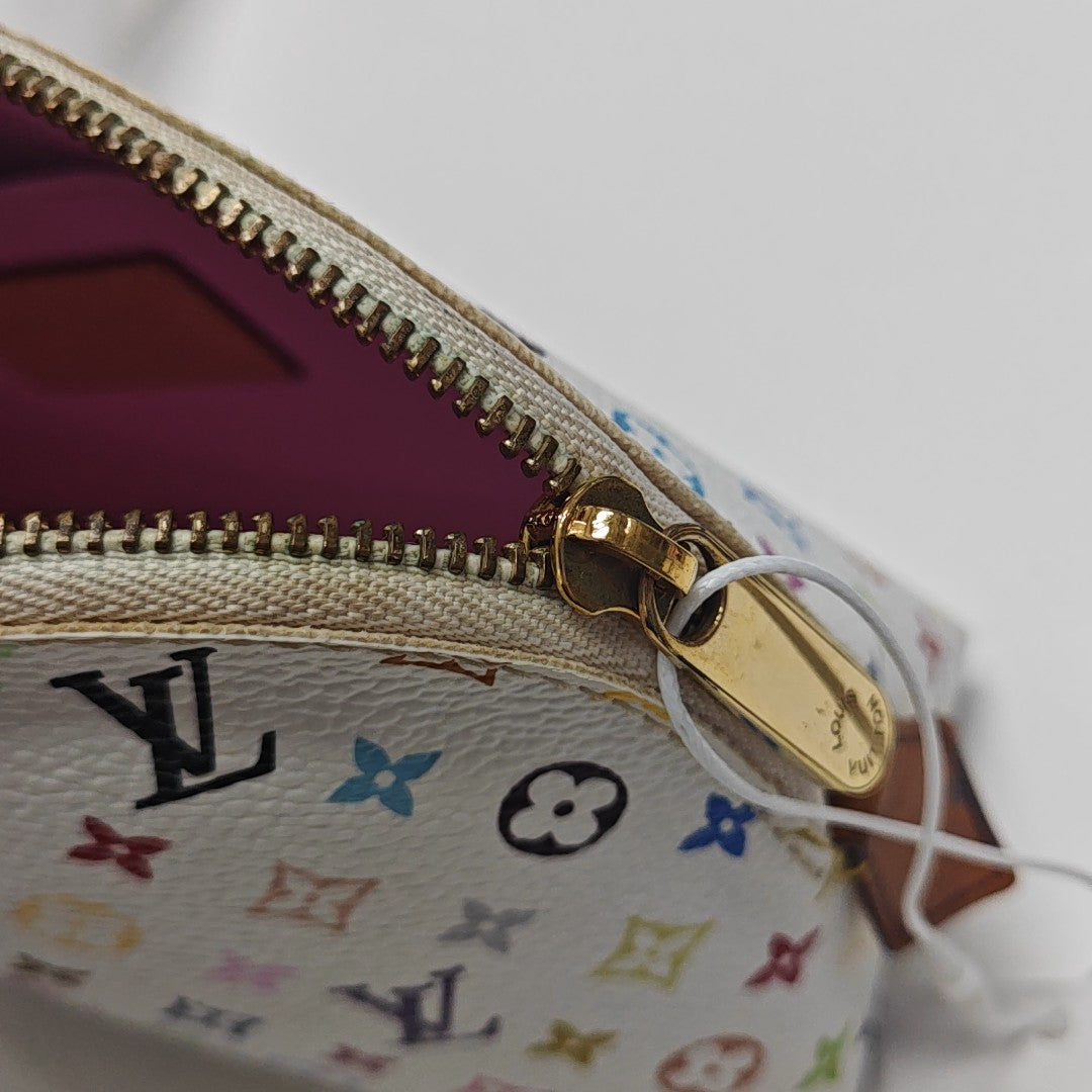 LV × TM COSMETIC PM Monogram Coated Canvas White
