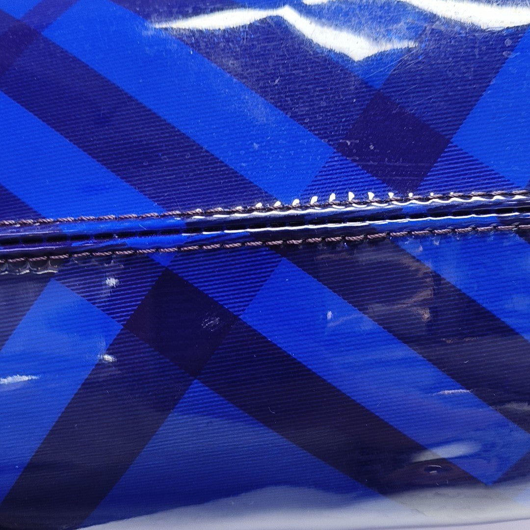 Plastic Shoulder Bag Blue