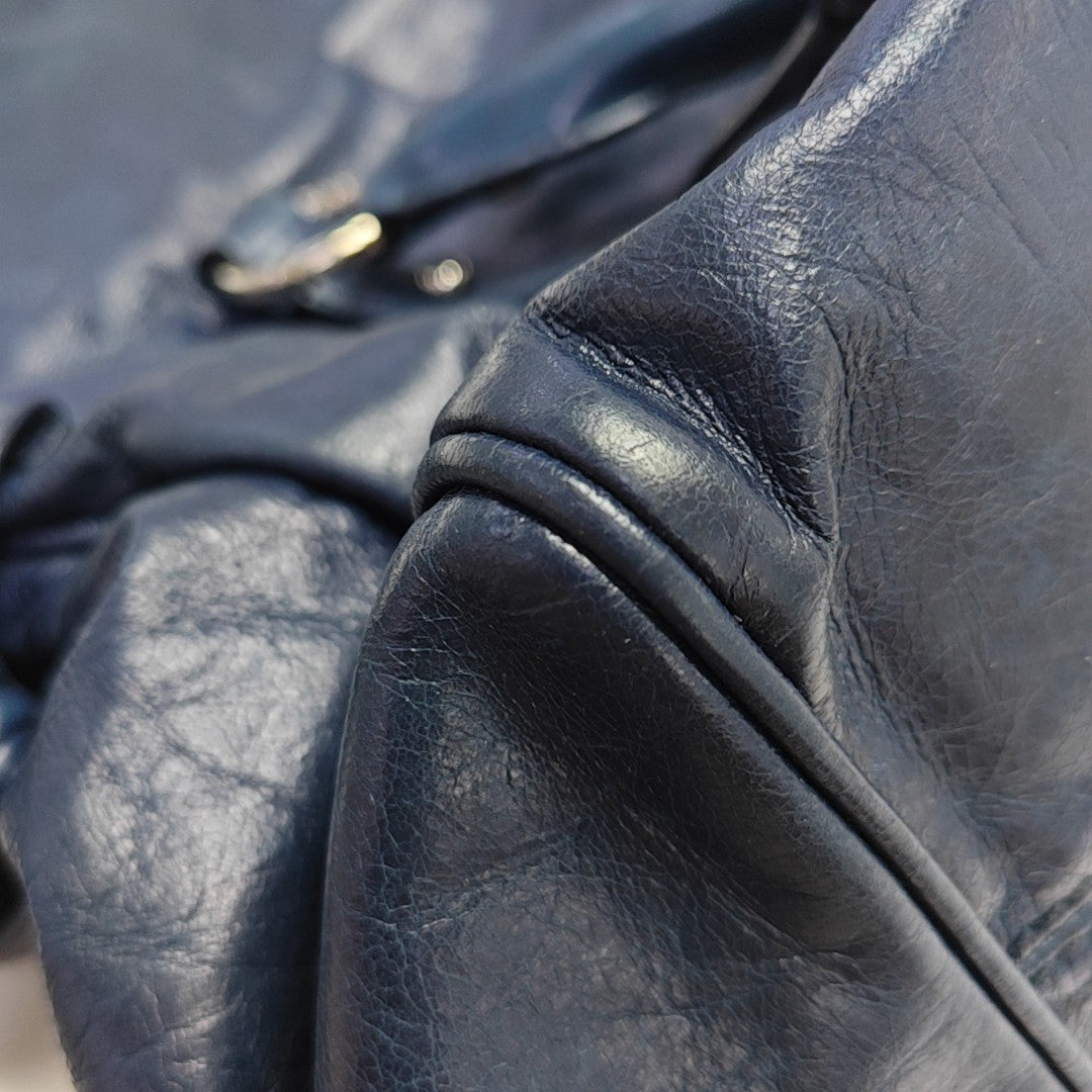 Bow Calfskin Blue