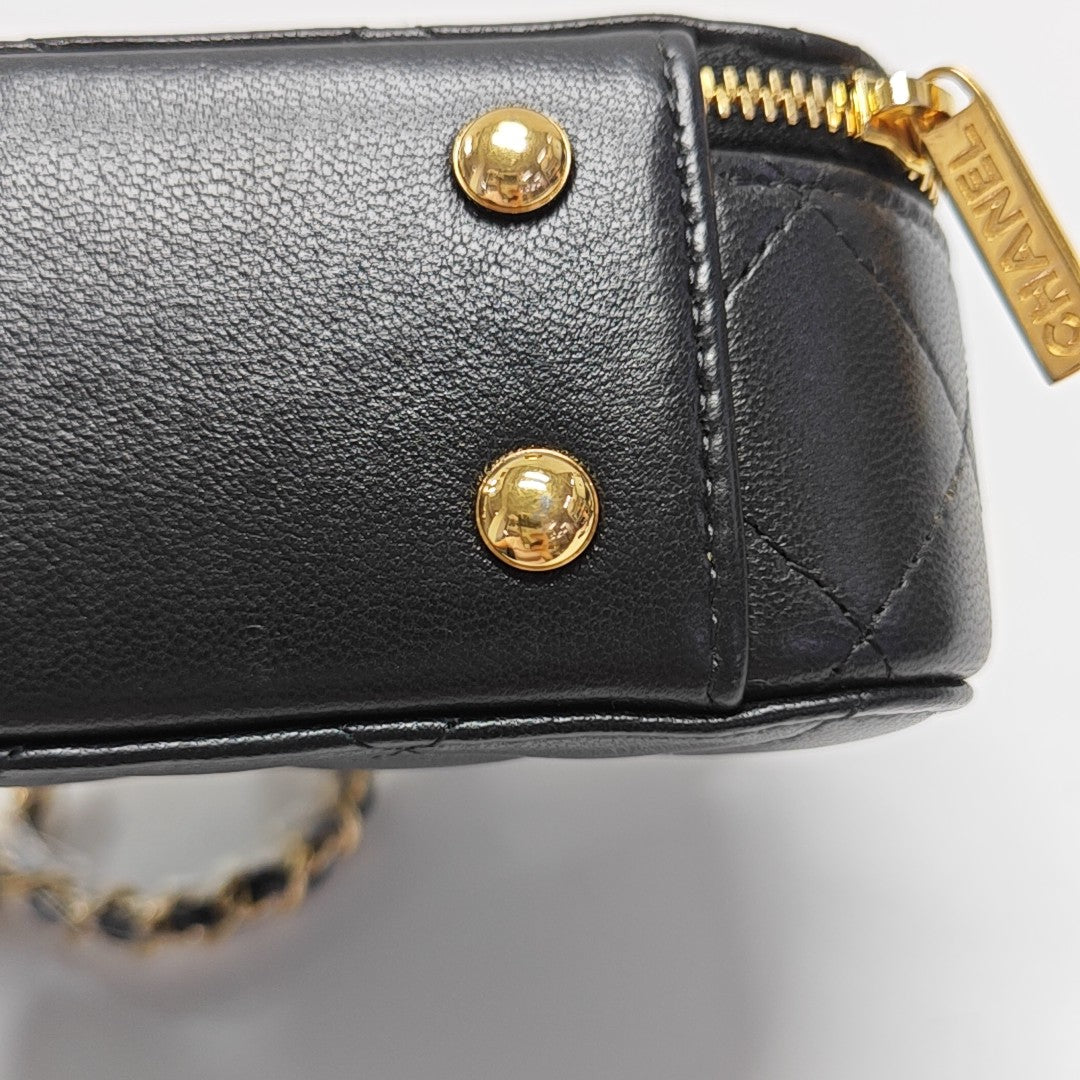 Quilted Lambskin Black