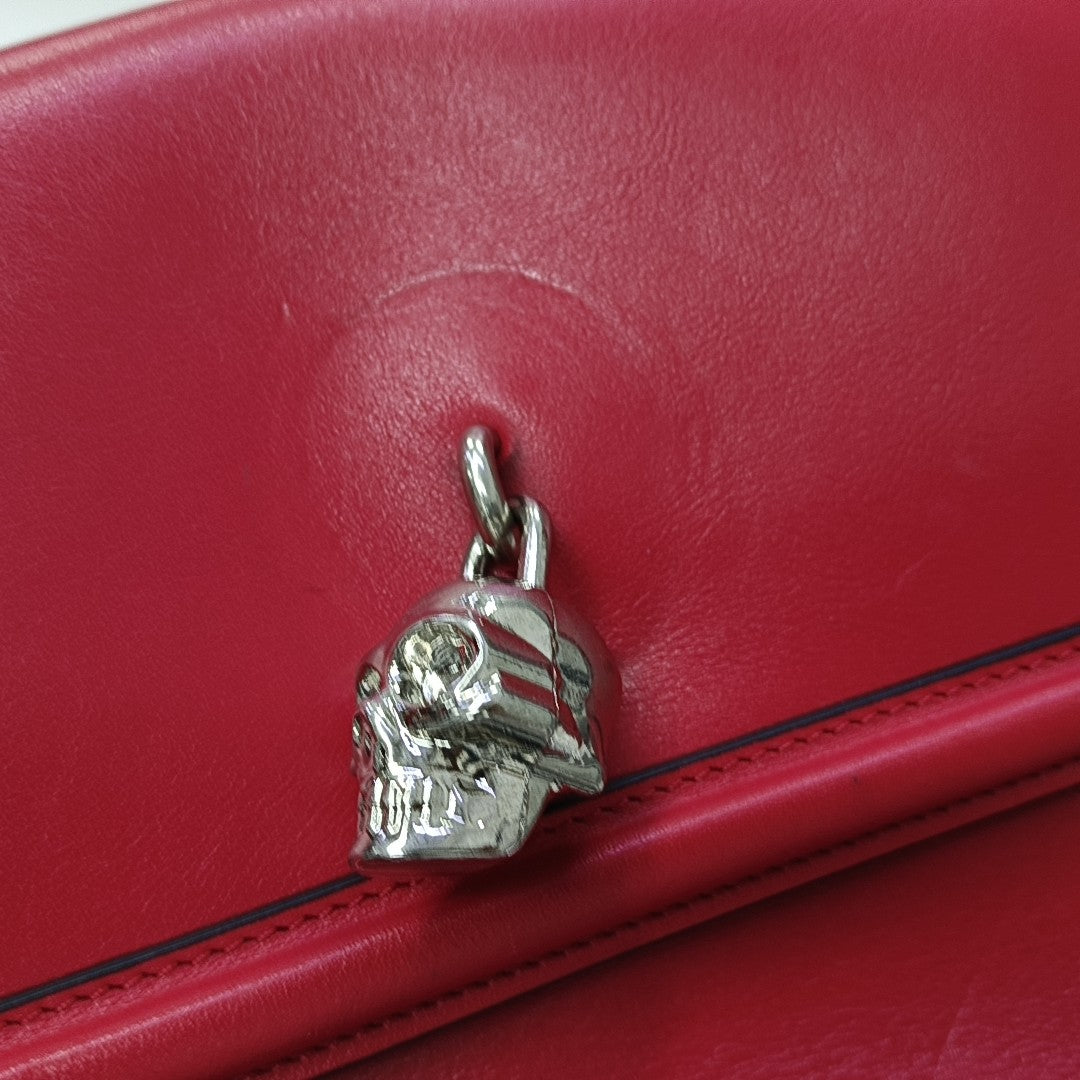 Calfskin Shoulder Bag Red