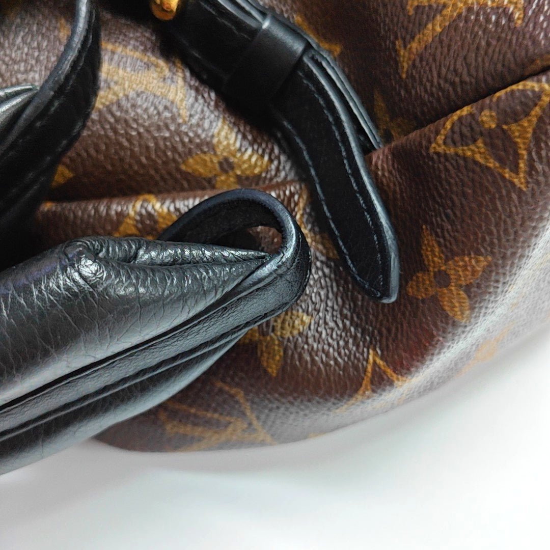 Authenticated pre-owned  PALM SPRINGS MM Monogram Coated Canvas Brown - Backpack at Looply