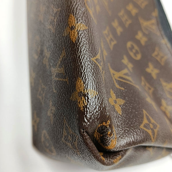 Authenticated pre-owned  PALLAS Monogram Coated Canvas Brown - Clutch at Looply