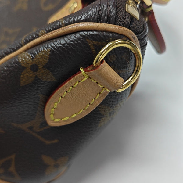 SPEEDY Nano Monogram Coated Canvas Brown