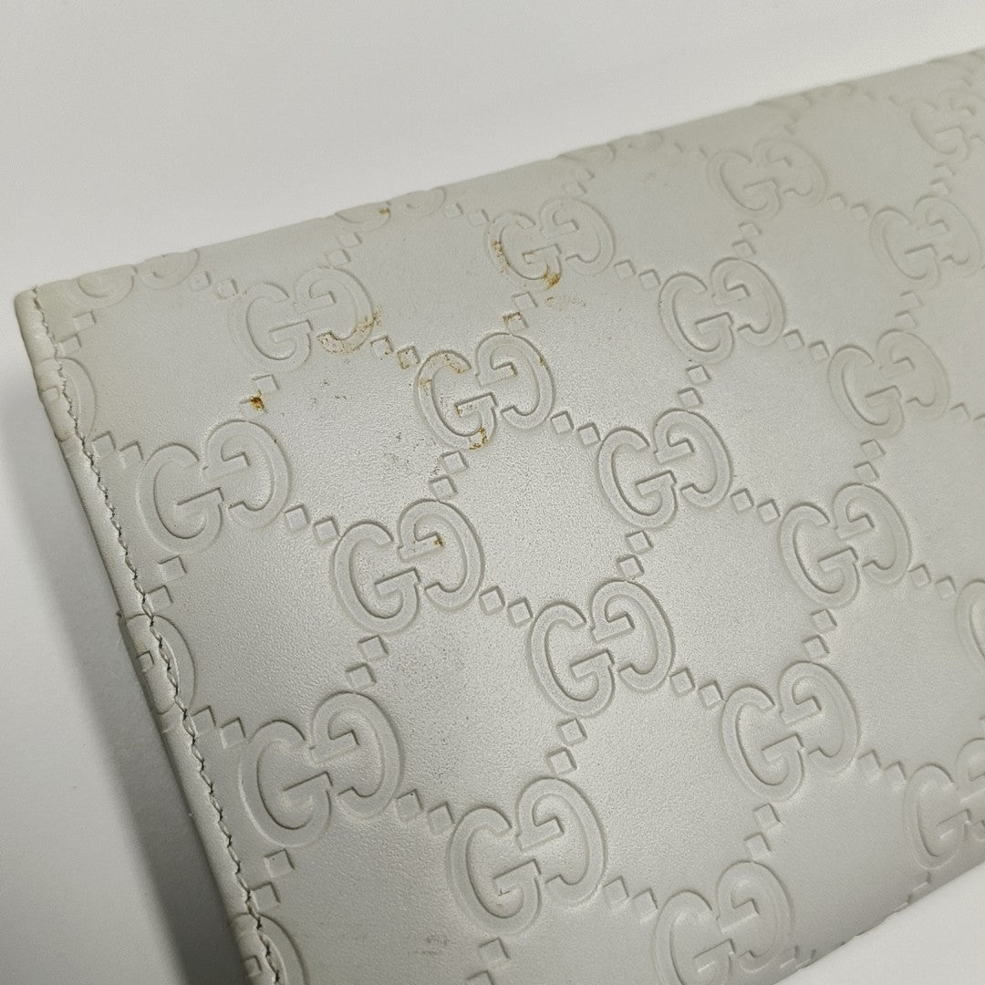 Signature Monogram Calfskin White Wallet