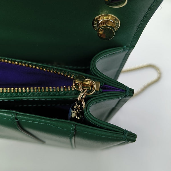 SERPENTI FOREVER Medium Calfskin Green