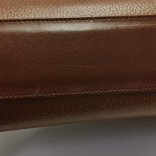 Calfskin Shoulder Bag Brown