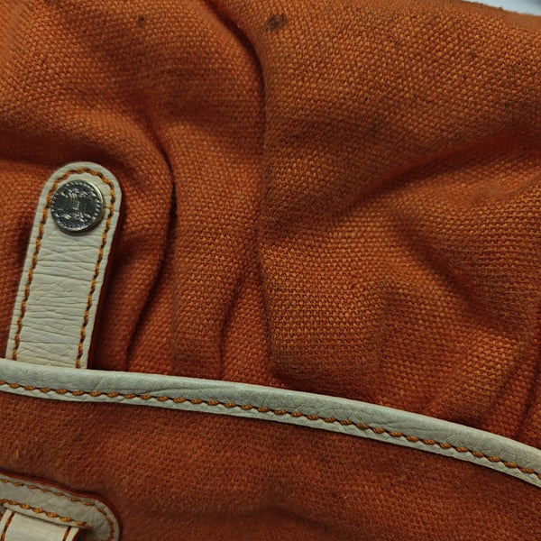 Canvas Top Handle Bag Orange