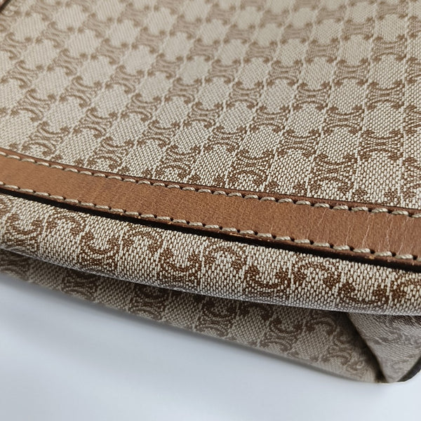 MACADAM CLUTCHES Coated Canvas Beige
