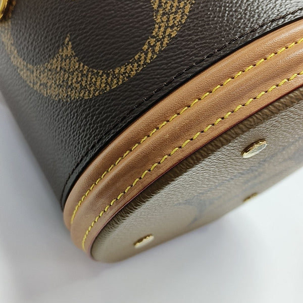 CANNES Monogram Coated Canvas Brown