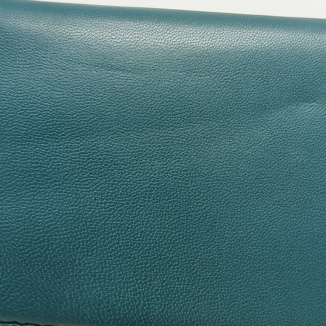 Brand Lambskin Blue Wallet