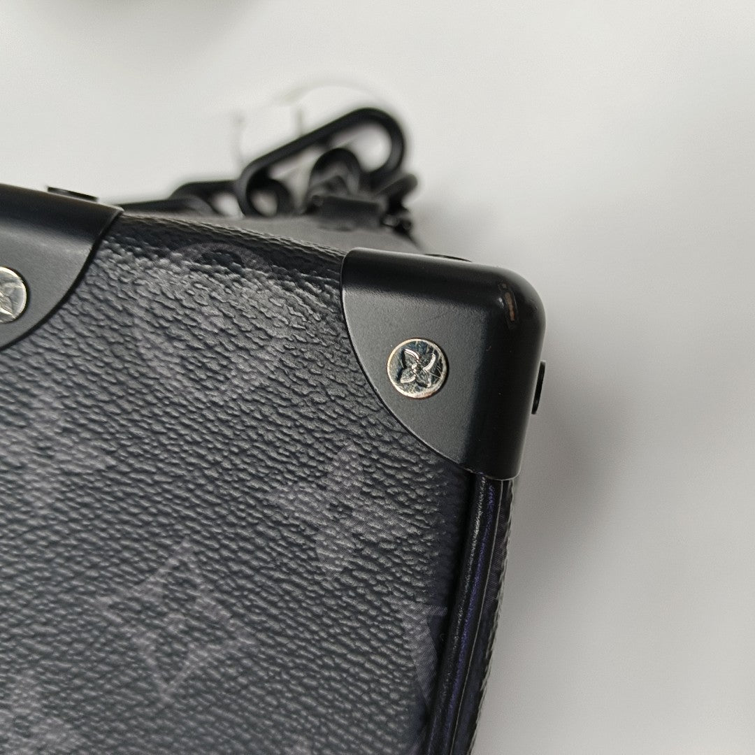 SOFT TRUNK Mini Monogram Coated Canvas Black