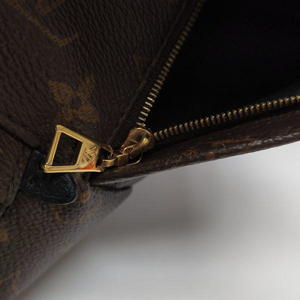 PALM SPRINGS Mini Monogram Coated Canvas Brown