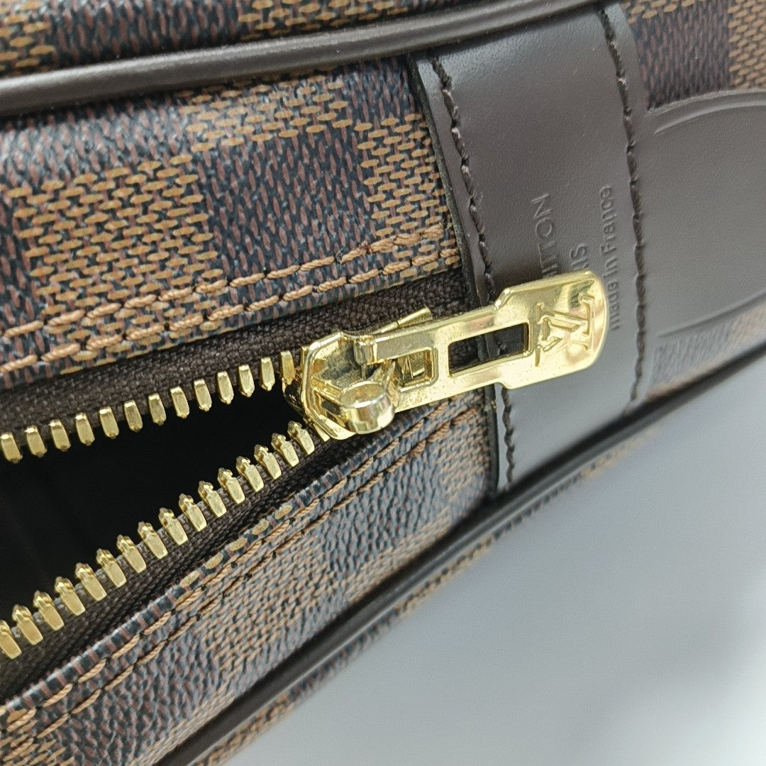 PORTE-DOCUMENTS Damier Ebene Coated Canvas Brown
