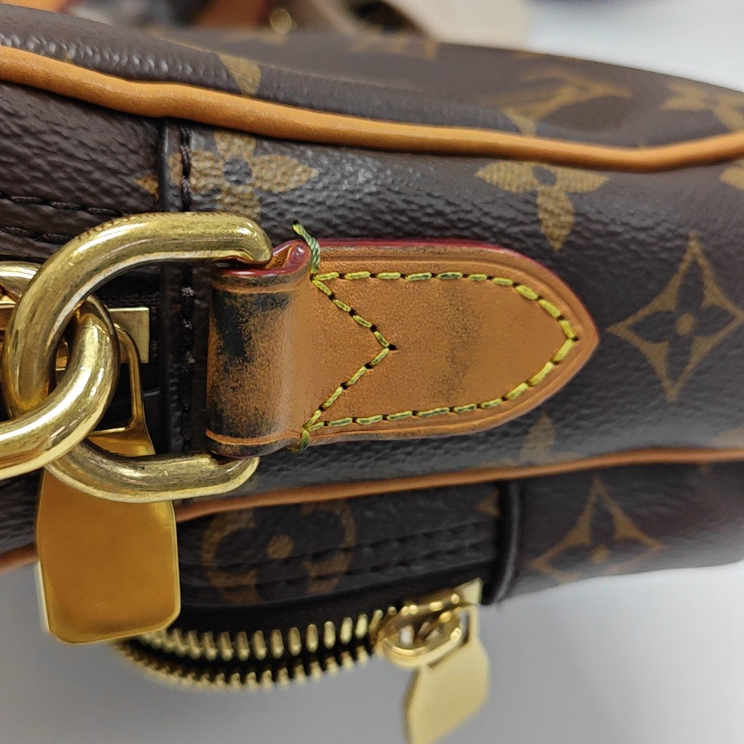 VINTAGE TROCADERO 23 Monogram Coated Canvas Brown