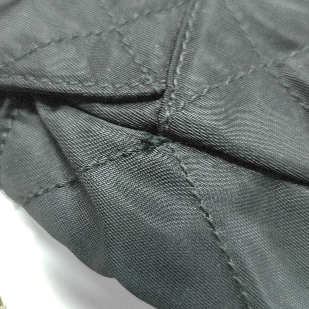 Nylon Quilted Nylon Black