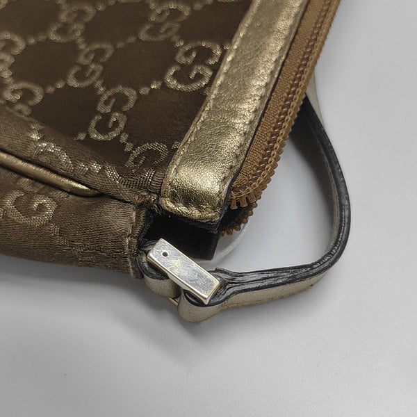 Monogram Canvas Top Handle Bag Brown