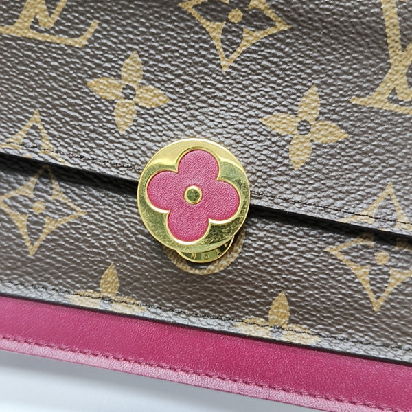 FLORE Monogram Coated Canvas Brown
