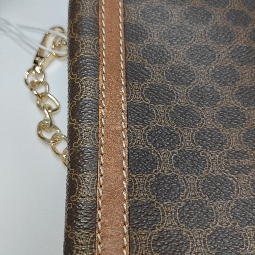 MACADAM CLUTCHES Coated Canvas Brown