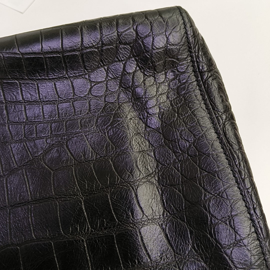 Calfskin Shoulder Bag Black