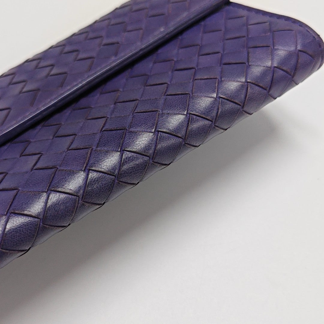 Calfskin Wallet Purple