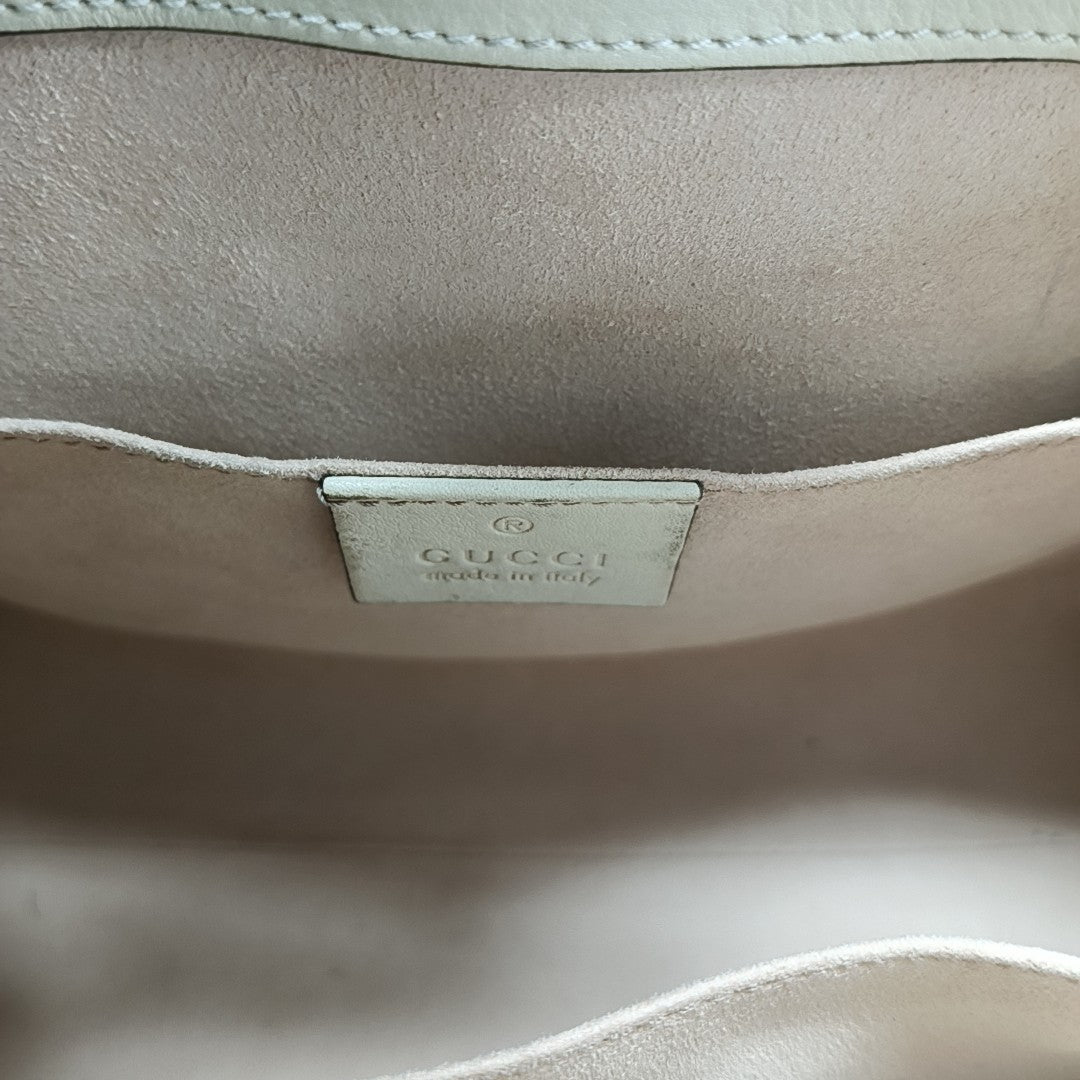Padlock Small Monogram Coated Canvas Beige