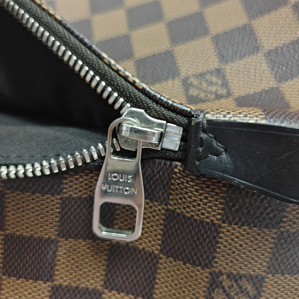 JAKE Damier Ebene Coated Canvas Brown