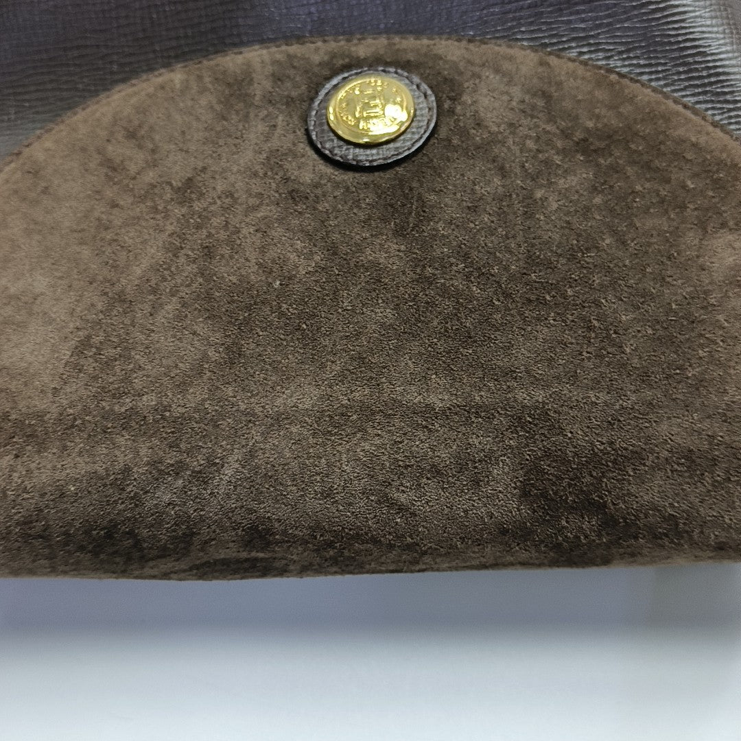 Calfskin Shoulder Bag Brown