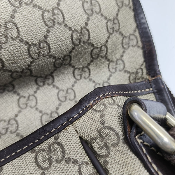 GG Imprime Monogram Coated Canvas Brown
