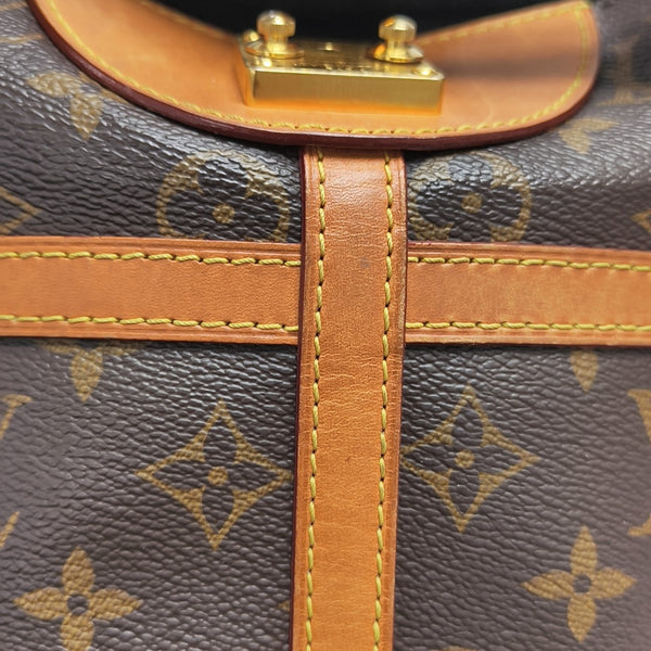 DUFFLE Monogram Coated Canvas Brown