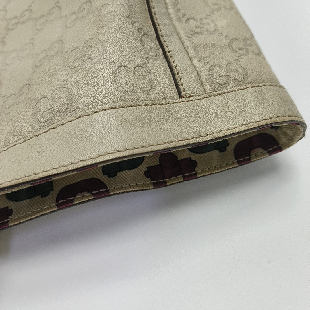 Monogram Calfskin Tote Bag Beige