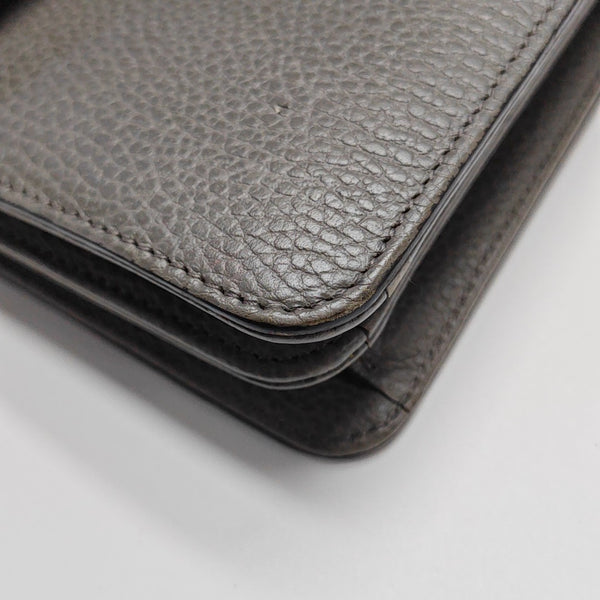 Interlocking G Small Calfskin Gray