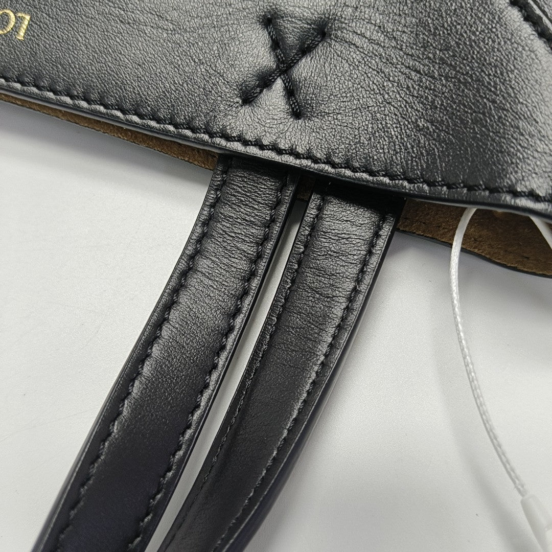 Puzzle Fold Mini Calfskin Black