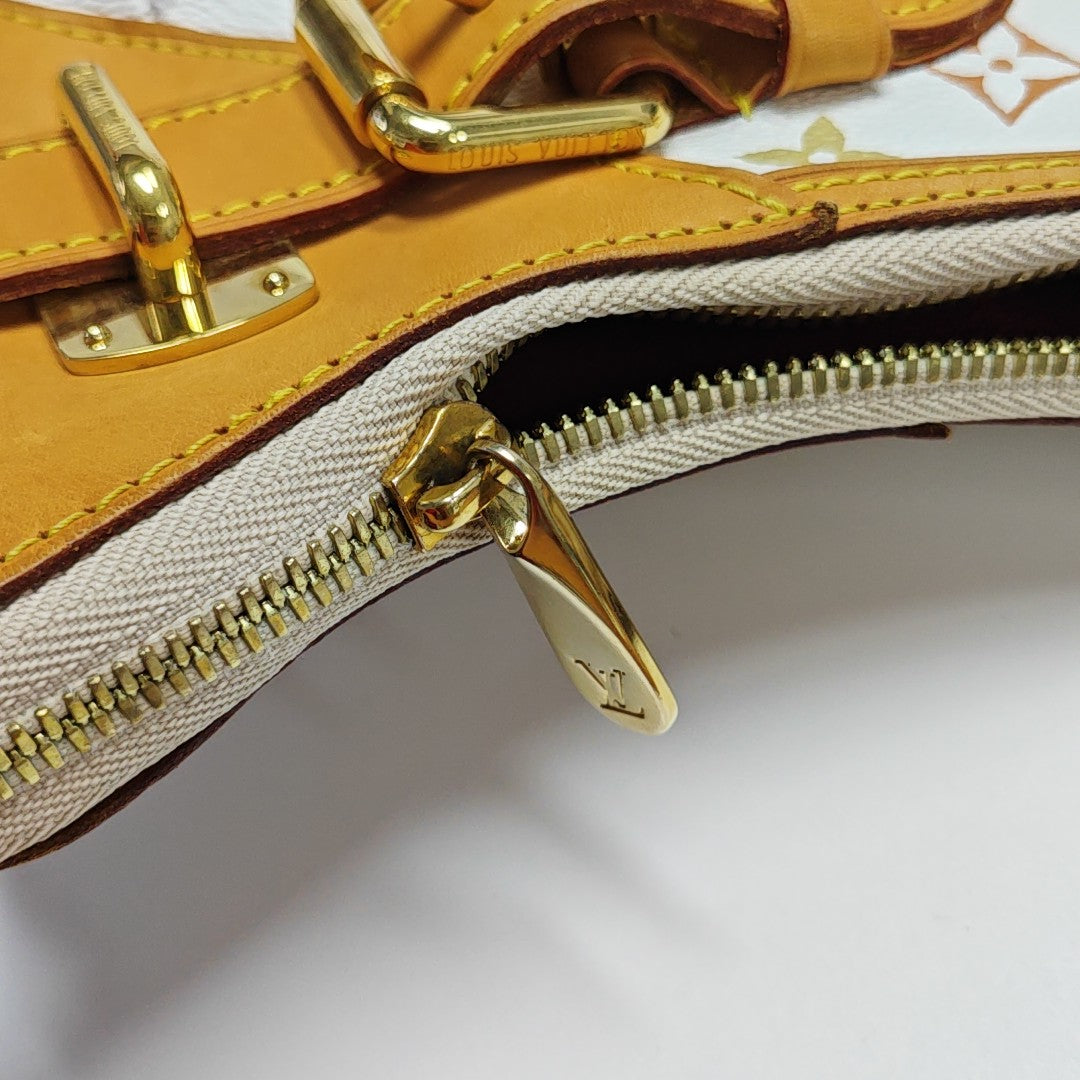 LV × TM GRETA Monogram Coated Canvas White