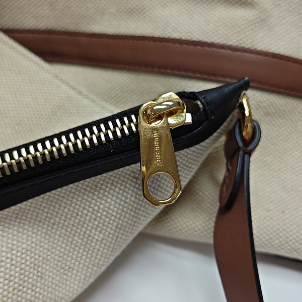 The Belt Large Canvas Beige