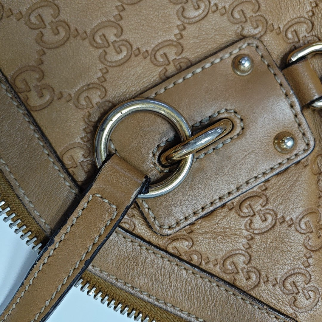 Ligne Shima Monogram Calfskin Brown