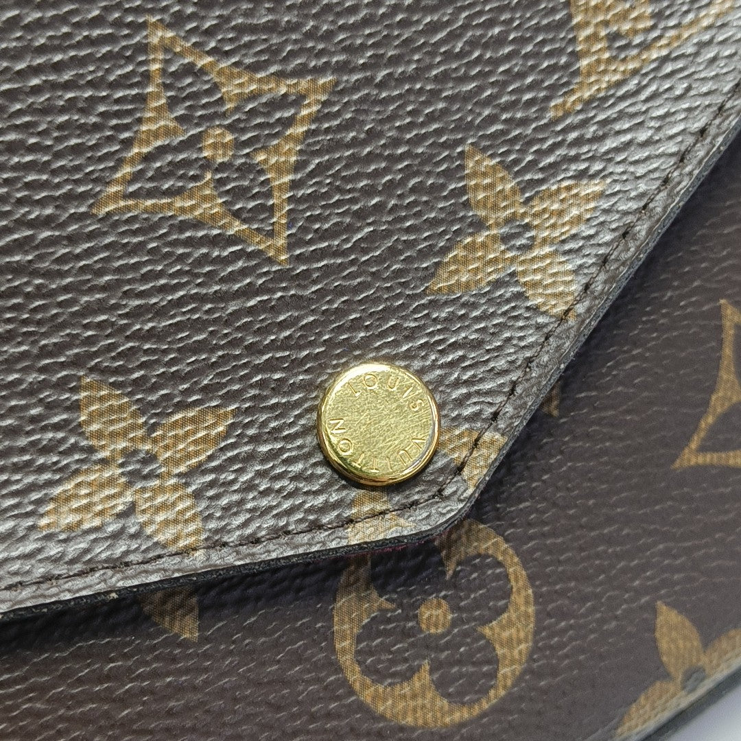 FÉLICIE Monogram Coated Canvas Brown