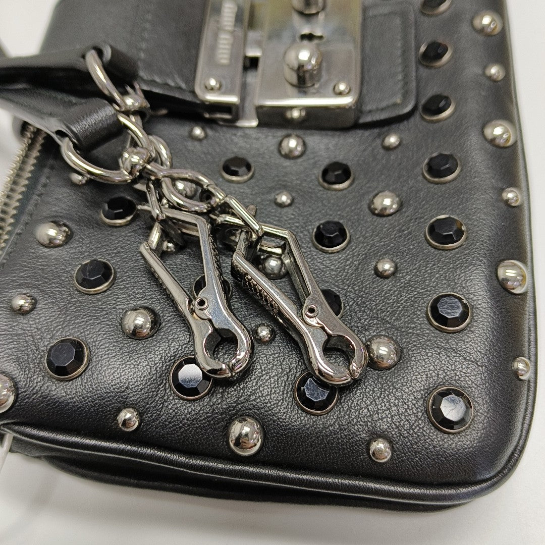 Calfskin Crossbody Bag Black