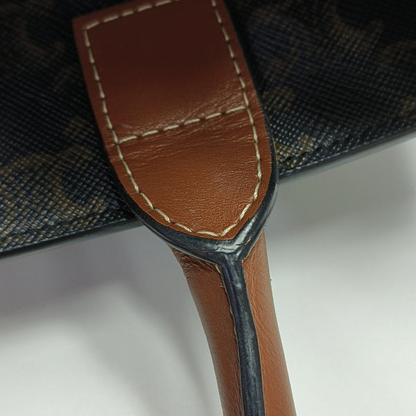 CABAS CELINE Small Coated Canvas Brown