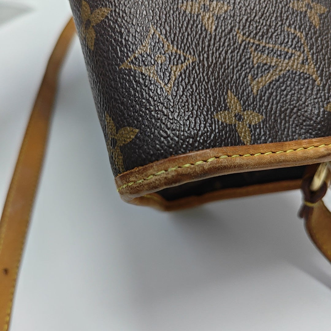 POPINCOURT Monogram Coated Canvas Brown