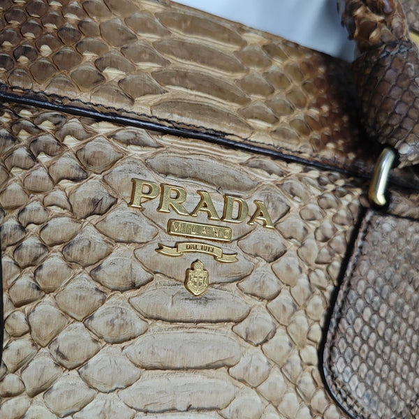 Python Tote Bag Brown
