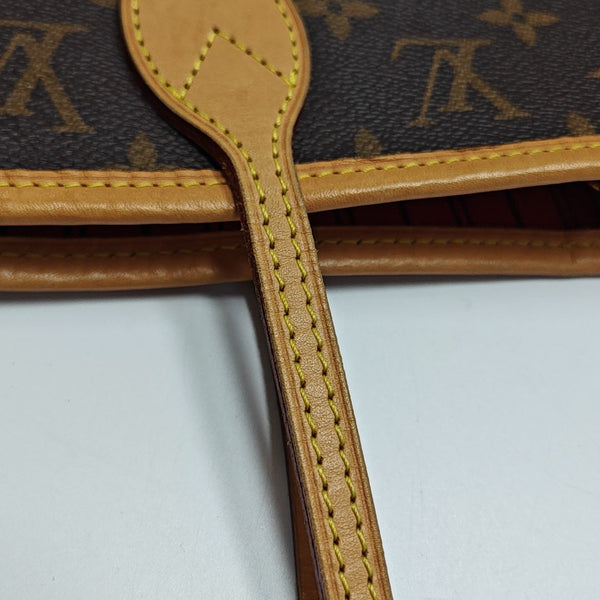 NEVERFULL MM Monogram Coated Canvas Brown
